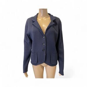 Magaschoni Women's Navy Blazer Jacket size M